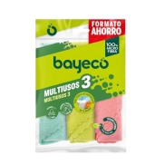 Bayecos: Set de 3 bayetas multiusos de microfibra 30x30cm