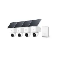 Cámara Exterior 360° WiFi Solar, IA, 2K, Sin Cuotas