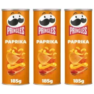 Pringles Paprika 3x185g, un sabor irresistible