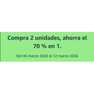 Ahorra 70 % al comprar 2 unidades de 1