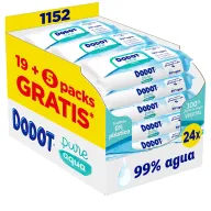 24 Packs de Toallitas Dodot Pure Aqua - 1,44€ cada una