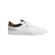 Zapatillas de Piel Blanca Kenton Tribunal Pepe Jeans