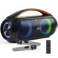 Altavoz Bluetooth Potente DYNASONIC con Micrófono y LED RGB