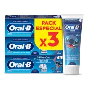 Pasta de Dientes Oral-B Junior Stitch - Pack de 3 Unidades