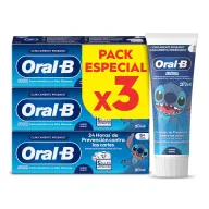 Pasta de Dientes Oral-B Junior Stitch - Pack de 3 Unidades