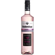 Vodka Moskovskaya Pink 70cl 38% con sabor a frambuesa y lima