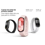 Smart Band 10 de Xiaomi: Negro, Plata y Rosa