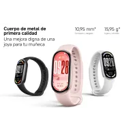 Smart Band 10 de Xiaomi: Negro, Plata y Rosa