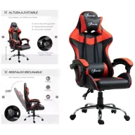 Silla Gaming Vinsetto Racing Reclinable y Ajustable 135°