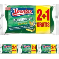 Estropajos de Esponja y Fibra Spontex, 4 paquetes de 3