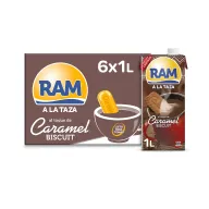 Chocolate a la taza RAM 6x1L con sabor Caramel Biscuit
