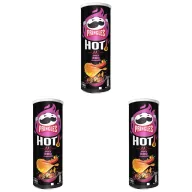 Paquete de 3 Pringles BBQ Ribs Picantes 160g