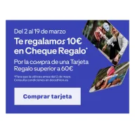 Regalo de 10€ en Decathlon al comprar tarjeta de 60€