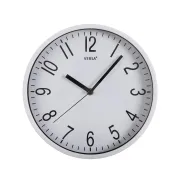 Reloj de pared blanco decorativo y silencioso, 25 cm