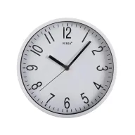 Reloj de pared blanco decorativo y silencioso, 25 cm