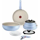 Juego Tefal Ingenio Serenity: 2 Sartenes, Wok y Accesorios