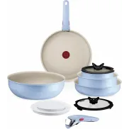 Juego Tefal Ingenio Serenity: 2 Sartenes, Wok y Accesorios