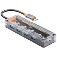 4 en 1 HUB USB C versátil y compacto