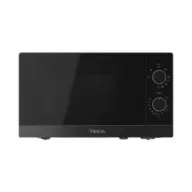 Microondas Negro Teka 20L 700W con Grill 1000W 5 Niveles