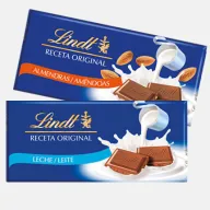 Chocolate Lindt con almendras o leche 100 g - 1,99 €