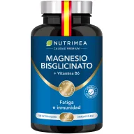 90 Cápsulas de Magnesio Bisglicinato y Vitamina B6 Activa