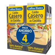 Caldo Casero de Cocido Gallina Blanca 8L en Pack de 2