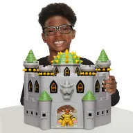 Castillo de Bowser con Figura Articulada de Mario de 6 cm