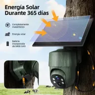 Cámara solar 4G para caza con batería integrada.
