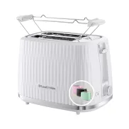 Tostadora Russell Hobbs para 2 rebanadas, 6 niveles de tueste.