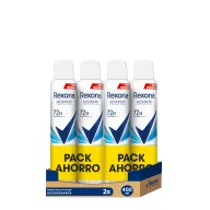 Desodorante Rexona Cotton Dry 72h Pack 4 Mujeres 800ml
