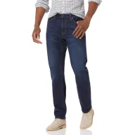 Pantalón Vaquero Elástico Hombre - Amazon Essentials Ajuste Recto