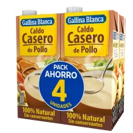 Caldo Casero de Pollo Natural GALLINA BLANCA - 16 Unidades