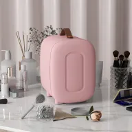 Mini Frigorífico Rosa Palo 4L HOMCOM Extrasilencioso