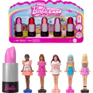 Mini Barbieland Set de Barbie: 5 figuras y pintalabios
