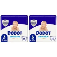 Pañales Dodot Sensitive Talla 3, 56 unidades para 6-10 kg