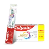 Pasta de Dientes Colgate Total Original 2x75ml + Cepillo