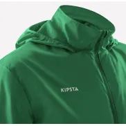 Chaqueta Impermeable de Fútbol Kipsta Viralto Club Verde