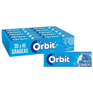 Chicles Orbit Menta Sin Azúcar - Pack 10 x 30 Unidades