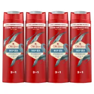 Gel 3 en 1 Old Spice Deep Sea para Hombre, 4x400ml