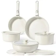 Set de 15 Ollas y Sartenes con Mangos Extraíbles