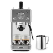 Cafetera espresso Breville Barista Slimline con espumador integrado.