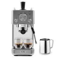 Cafetera espresso Breville Barista Slimline con espumador integrado.