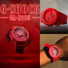 Reloj G-Shock CASIO GA-2100-4AER Rojo 200m 45,4mm