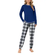 Pijama de Invierno para Mujer EKOAER de Manga Larga 2 Piezas