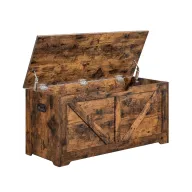 Banco zapatero rústico VASAGLE 100x40x46cm con bisagras