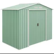 Caseta de Jardín Metálica Outsunny 213x130x185 cm