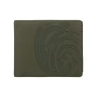 Cartera grande y resistente Element verde de tres pliegues.