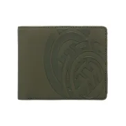 Cartera grande y resistente Element verde de tres pliegues.