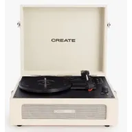 Tocadiscos Retro Beige con Bluetooth, USB y MP3.