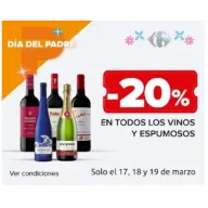 20% de descuento en vinos y ofertas 3x2 del 17 al 19 de marzo